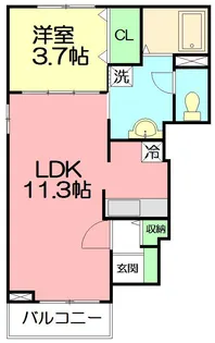ビッグ・ニューⅡ【1階】の間取り