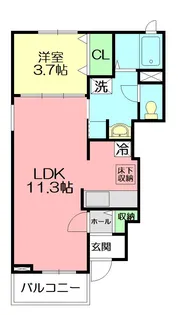 ブリッサ・IZUMI【1階】の間取り