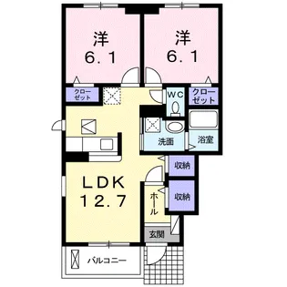 セレーノ光Ⅰ【1階】の間取り