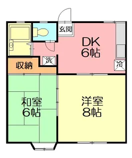 ラ・メゾン陽ざし野【2階】の間取り