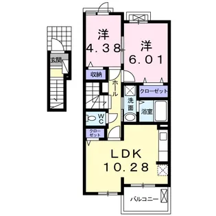 ルント ベルク【2階】の間取り