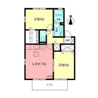 サン・シャトー【1階】の間取り