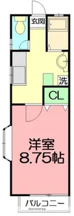 ローズビラタナカ【2階】の間取り