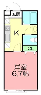 カシオペア【2階】の間取り