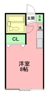 クインズタウン【1階】の間取り