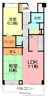 内藤マンションA棟【3階】の間取り