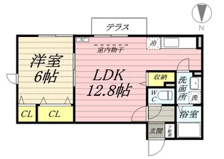 ジュネス湘南【1階】の間取り