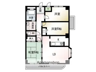 ローズパレス【2階】の間取り