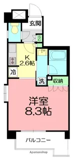 ロイヤルコーポ産興【4階】の間取り