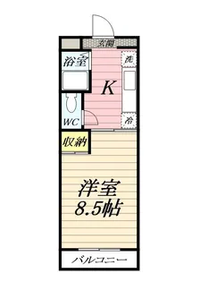 ベーネパラッツオアキ【1階】の間取り