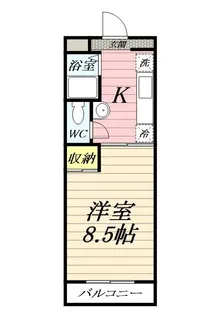 ベーネパラッツオアキ【1階】の間取り