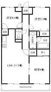 マイメゾン湘南二番館【2階】の間取り