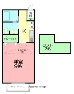 ヴィラ大磯Ⅰ【2階】の間取り