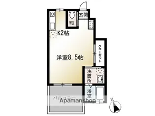 CARPE DIEM湘南【106号室】の間取り