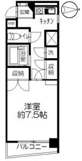 イーストピークV【6階】の間取り