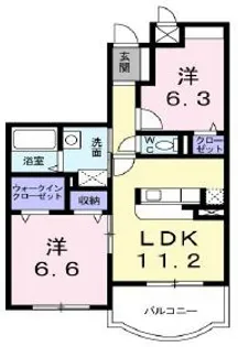 リーバ グラジーア【3階】の間取り
