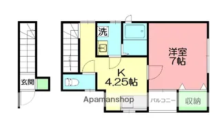 ブルーノガーデン【2階】の間取り