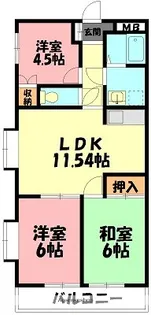 ボヌール湘南【2階】の間取り