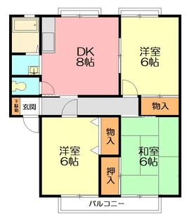 ルネッサンス【2階】の間取り