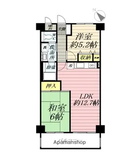 ネオハイツ伊勢原【4階】の間取り