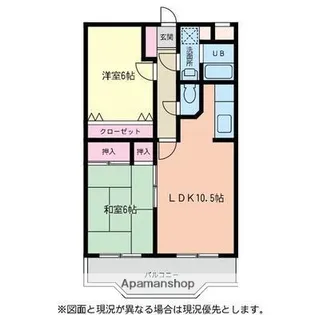 プリメール伊勢原【2階】の間取り