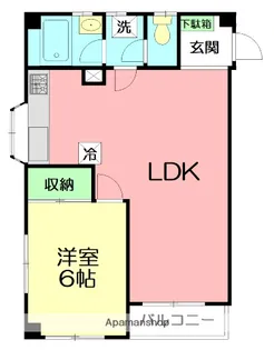 ベルハイツ平塚【2階】の間取り