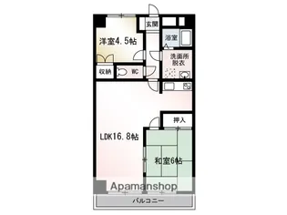 ヴェルドミール湘南平塚【3階】の間取り