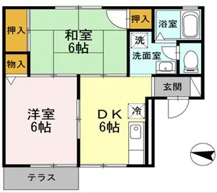 ハイツ井上C【2階】の間取り