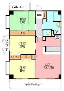 ポロニア【3階】の間取り