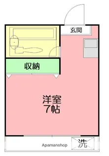 メゾン・ド・ブラン東海大学前AB【3階】の間取り