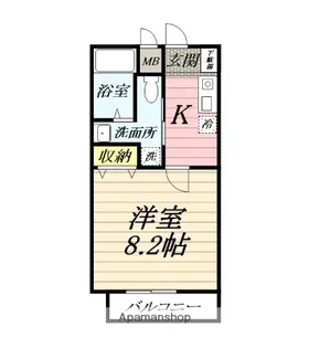 ヴェルネージュ【1階】の間取り