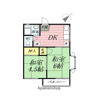 湘南ハイツ【2階】の間取り
