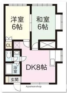 エスポワール【4階】の間取り