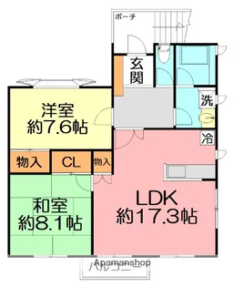 ヒルサイドコート【2階】の間取り