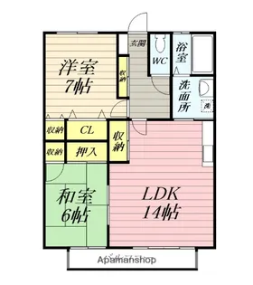 ASUKAガーデン【1階】の間取り