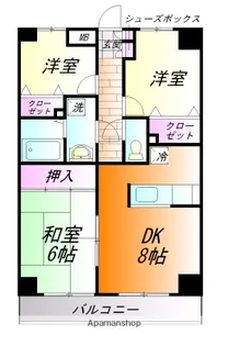 セジュールコート【3階】の間取り