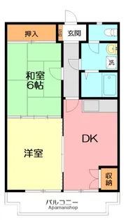 マイトレヤ木村【1階】の間取り