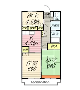 ハイツフェニックス【3階】の間取り