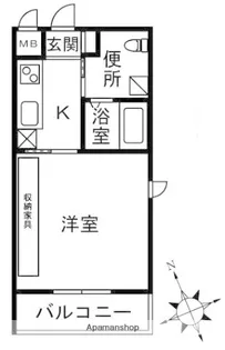 カーサ ラゴーア【3階】の間取り