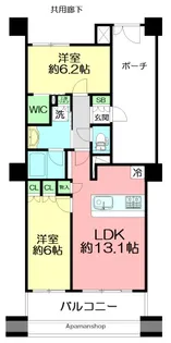 リストレジデンス辻堂タワー【16階】の間取り