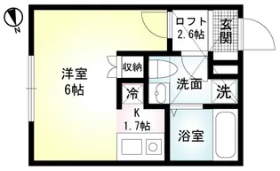 ソレイユ藤沢【2階】の間取り