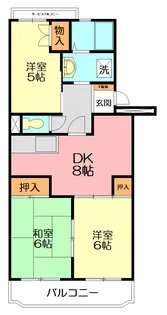 クレール横山【2階】の間取り