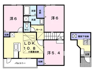 サンライト【2階】の間取り
