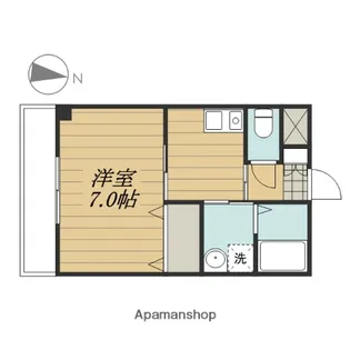 フジミビル【203号室】の間取り