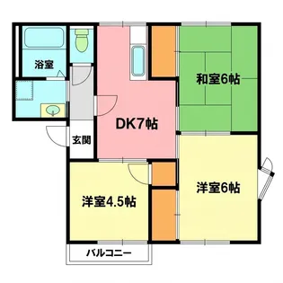 テラスワン【2階】の間取り
