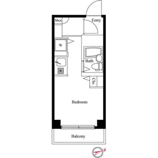 コパーズアプト平塚【4階】の間取り