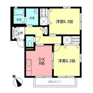 ミルフォード【2階】の間取り