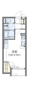 ミランダパレス湘南本宿【1階】の間取り