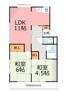 サニィプレイス【1階】の間取り