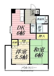 サンライズビル【4階】の間取り